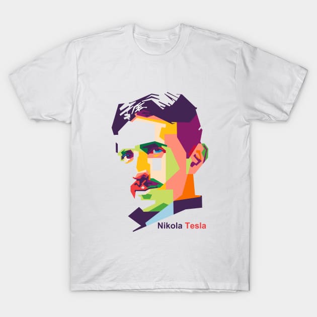 Nikola Tesla T-Shirt by mursyidinejad